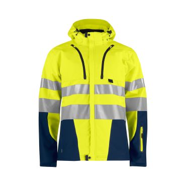 Chaqueta softshell de alta visibilidad con capucha hombre 6419 Chaqueta softshell de alta visibilidad con capucha hombre 6419