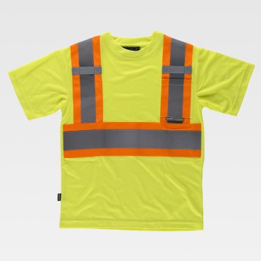 Camiseta laboral de alta visibilidad unisex C3645 WORKTEAM