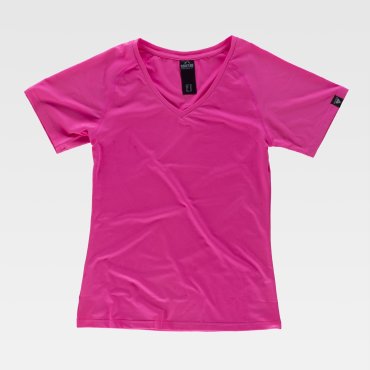 Camiseta laboral cuello pico mujer S7525 WORKTEAM