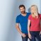 Camiseta cuello de pico ajustada hombre Slim Fit V-T. .