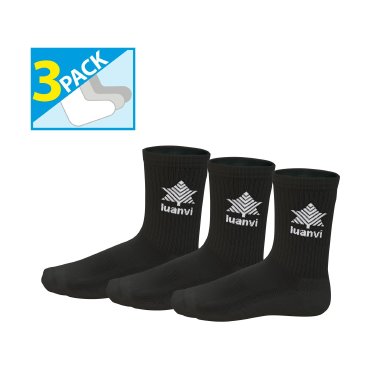 Calcetín medio deportivo pack de 3 Ud. Caña