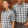 Camisa de cuadros manga larga mujer Ginmill. .