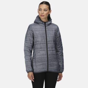 Chaqueta de invierno con capucha impermeable mujer TRA531 Firedown Baffle Chaqueta de invierno con capucha impermeable mujer TRA531 Firedown Baffle