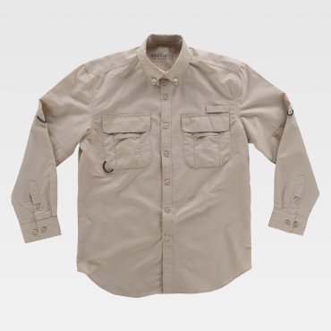 Camisa de trabajo safari manga larga unisex B8500