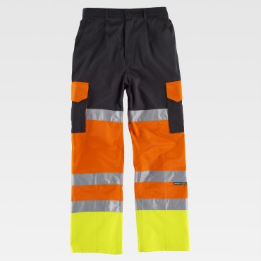 Pantalón de alta visibilidad multibolsillos unisex C3216 WORKTEAM Pantalón de alta visibilidad multibolsillos unisex C3216 WORKTEAM
