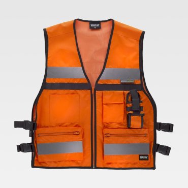 Chaleco reflectante de alta visibilidad ligero multibolsillos unisex C3601 Chaleco reflectante de alta visibilidad ligero multibolsillos unisex C3601