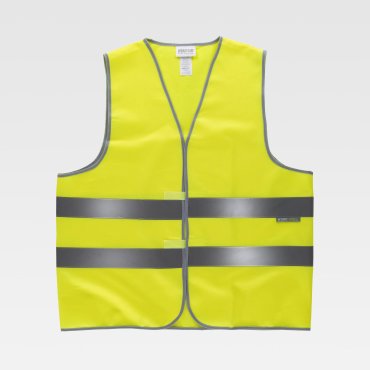 Chaleco reflectante de alta visibilidad ligero unisex HVTT01 WORKTEAM Chaleco reflectante de alta visibilidad ligero unisex HVTT01 WORKTEAM