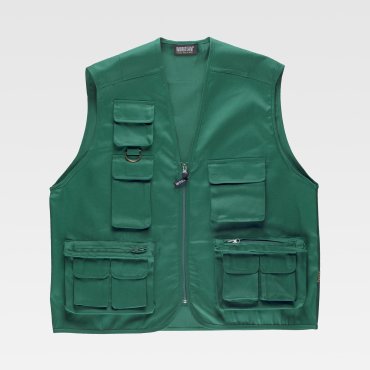 Chaleco de trabajo ligero multibolsillos unisex S3100 WORKTEAM Chaleco de trabajo ligero multibolsillos unisex S3100 WORKTEAM