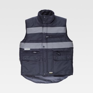 Chaleco de trabajo acolchado multibolsillos unisex S3207 Chaleco de trabajo acolchado multibolsillos unisex S3207
