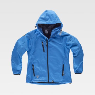 Chaqueta softshell con capucha combinada mujer S9494 Chaqueta softshell con capucha combinada mujer S9494