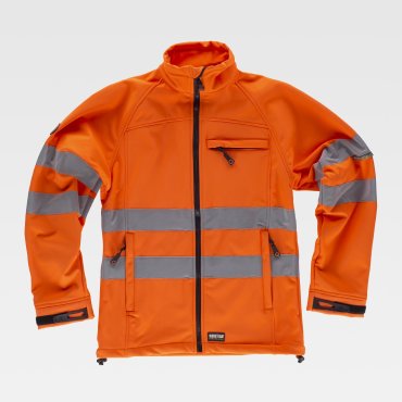 Chaqueta softshell de alta visibilidad unisex S9535 WORKTEAM Chaqueta softshell de alta visibilidad unisex S9535 WORKTEAM
