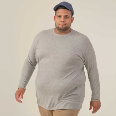 Camiseta talla grande manga larga hombre Tsra150lks