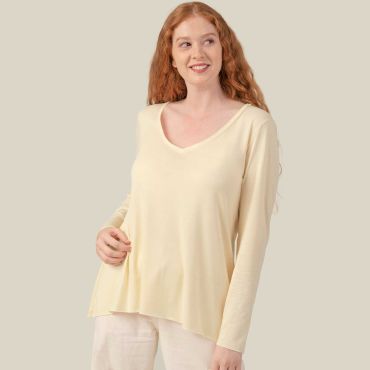 Camiseta cuello de pico mujer Papua Camiseta cuello de pico mujer Papua