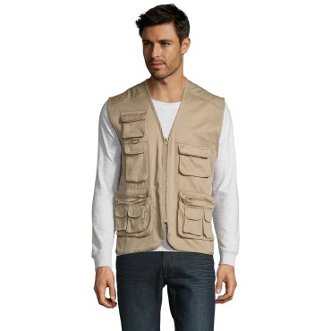Chaleco safari multibolsillos hombre WILD SOL'S Chaleco safari multibolsillos hombre WILD SOL'S