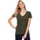 Camiseta cuello de pico orgánica mujer TW045 V Women. .