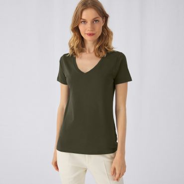 Camiseta cuello de pico orgánica mujer TW045 V Women Camiseta cuello de pico orgánica mujer TW045 V Women
