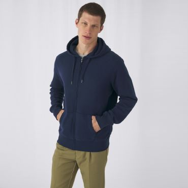 Sudadera con capucha y cremallera unisex King Sudadera con capucha y cremallera unisex King