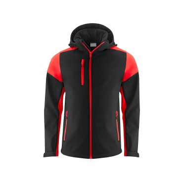 Chaqueta softshell con capucha desmontable reciclada hombre Prime Softshell