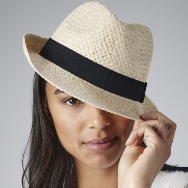 Sombrero trilby de paja B720