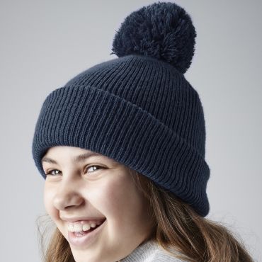 Gorro con pompón niño B406b