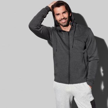 Sudadera con capucha y cremallera reciclada hombre ST5840 Scuba Sudadera con capucha y cremallera reciclada hombre ST5840 Scuba