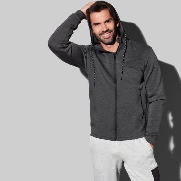 Sudadera con capucha y cremallera reciclada hombre ST5840 Scuba