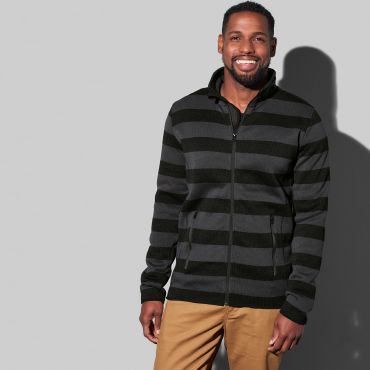 Chaqueta polar a rayas hombre ST5090 Active Chaqueta polar a rayas hombre ST5090 Active