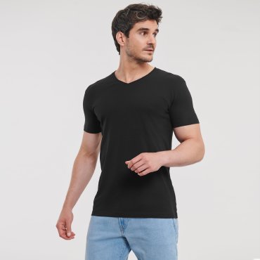 Camiseta cuello de pico orgánica hombre PURE V NECK R-103M-0 RUSSELL PURE ORGANIC Camiseta cuello de pico orgánica hombre PURE V NECK R-103M-0 RUSSELL PURE ORGANIC