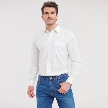 Camisa de manga larga con bolsillo hombre R-936m-0
