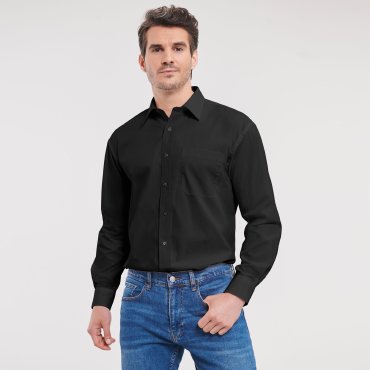 Camisa de manga larga con bolsillo hombre R-936m-0