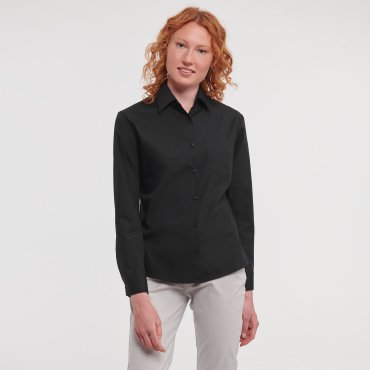 Blusa de manga larga con bolsillo mujer R-936F-0 RUSSELL COLLECTION