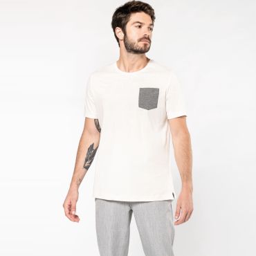 Camiseta orgánica con bolsillo hombre K375