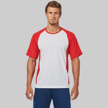 Camiseta deportiva bicolor hombre PA467