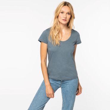 Camiseta ecorresponsable slub mujer NS329 Camiseta ecorresponsable slub mujer NS329