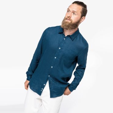 Camisa de lino hombre NS504