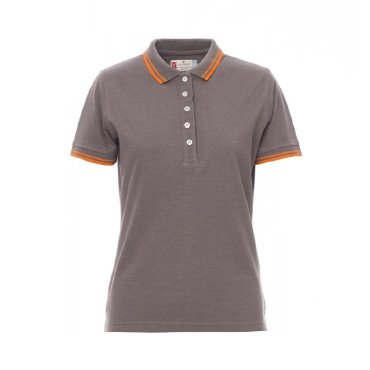 Polo cuello listado mujer Skippermelange Polo cuello listado mujer Skippermelange