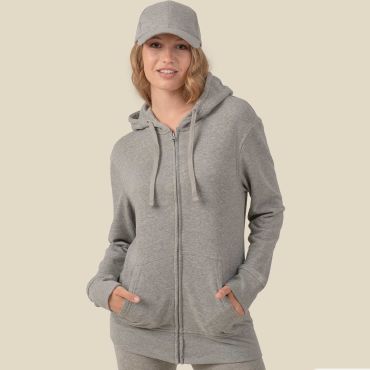 Sudadera con capucha mujer Hooded Full Zip  Sweatshirt
