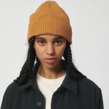 Gorro con vuelta orgánico unisex Fisherman Beanie Gorro con vuelta orgánico unisex Fisherman Beanie