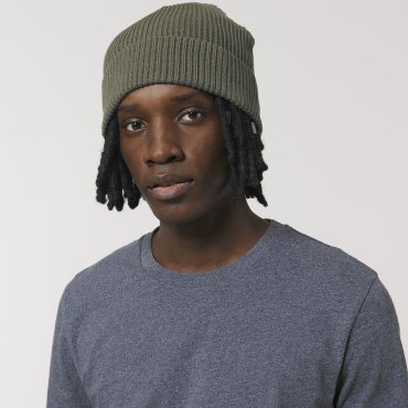 Gorro con vuelta orgánico unisex Fisherman Beanie Gorro con vuelta orgánico unisex Fisherman Beanie