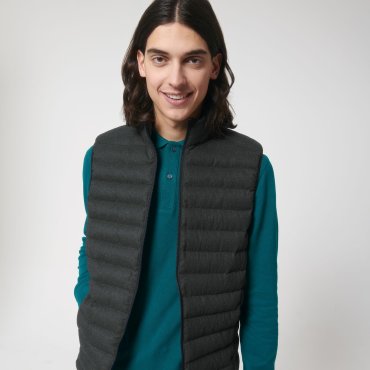 Chaleco acolchada tejido reciclado hombre Stanley Climber Wool-Like Chaleco acolchada tejido reciclado hombre Stanley Climber Wool-Like