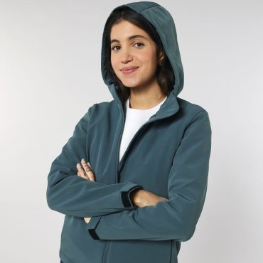 Chaqueta softshell con capucha ligera mujer Stella Discoverer