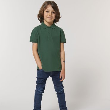 Polo piqué orgánico niño Mini Sprinter Polo piqué orgánico niño Mini Sprinter