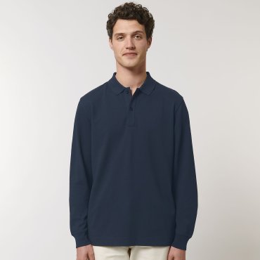 Polo de manga larga orgánico unisex Prepster Long Sleeve Polo de manga larga orgánico unisex Prepster Long Sleeve