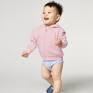Sudadera con capucha y cremallera orgánica no perchado bebe Baby Connector Sudadera con capucha y cremallera orgánica no perchado bebe Baby Connector