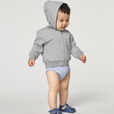 Sudadera con capucha y cremallera orgánica no perchado bebe Baby Connector Sudadera con capucha y cremallera orgánica no perchado bebe Baby Connector