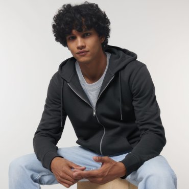 Sudadera con capucha y cremallera orgánica hombre Cultivator Sudadera con capucha y cremallera orgánica hombre Cultivator