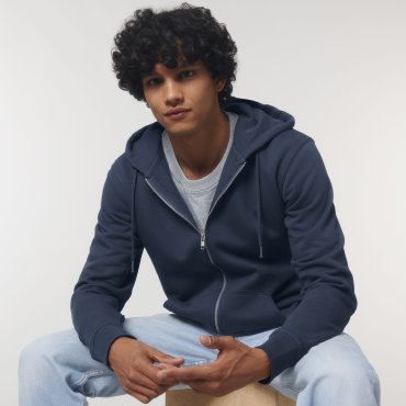 Sudadera con capucha y cremallera orgánica hombre Cultivator Sudadera con capucha y cremallera orgánica hombre Cultivator