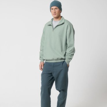 Sudadera oversize con media cremallera orgánica no perchado unisex Miller Dry Sudadera oversize con media cremallera orgánica no perchado unisex Miller Dry