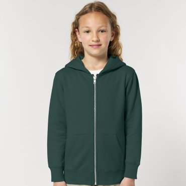 Sudadera con capucha y cremallera orgánica niño Mini Runner Sudadera con capucha y cremallera orgánica niño Mini Runner