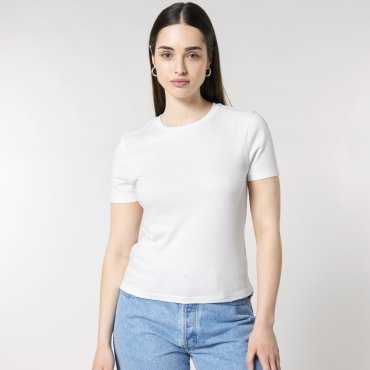 Camiseta orgánica ajustada mujer Stella Ella